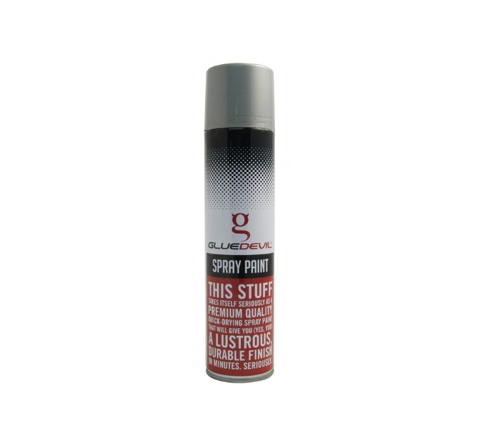Glue Devil Hammer Spray Paint Silver 300 ml