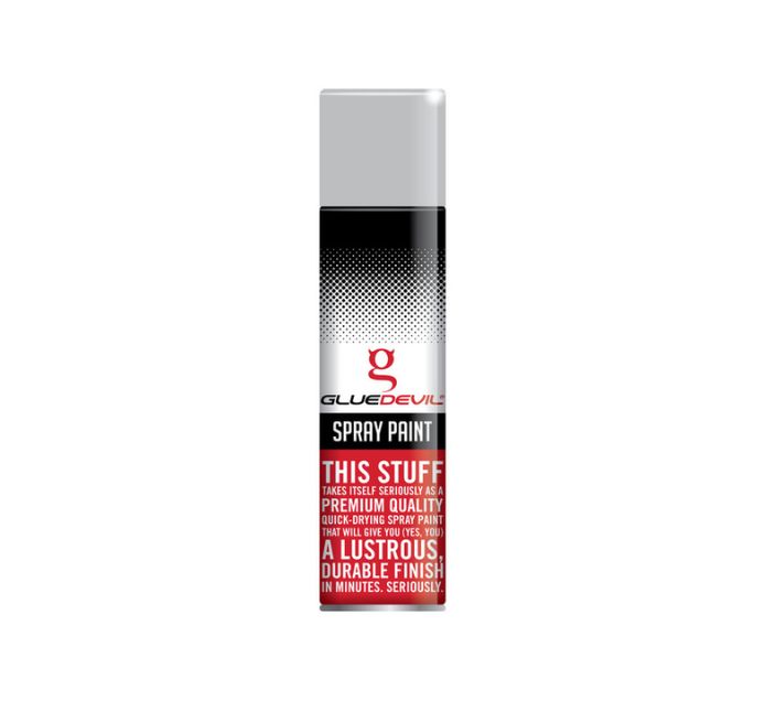 Glue Devil High Heat Spray Paint Silver 300 ml