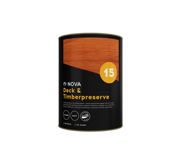 Nova 15 Deck and Timberseal Sealer – Mahogany - Buildmat Welkom