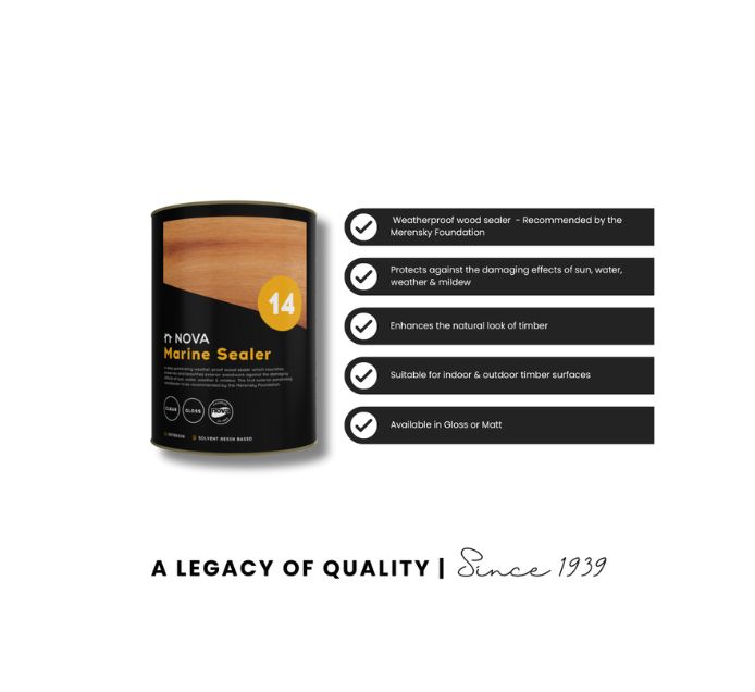 Nova 14 Marine Sealer – Waterproof and Protective Sealant - Buildmant Welkom