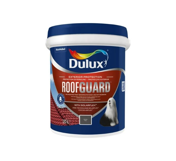 Dulux RoofGuard 20L - Grecian Grey - Buildmat Welkom
